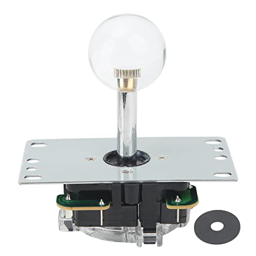 Joystick, Rocker & Ball & Spacer, Game DIY kit Replacement Parts, Pin Circuit Board with Ball for ( 61.82 x 84.49 x 102.16mm ) (Transparent)