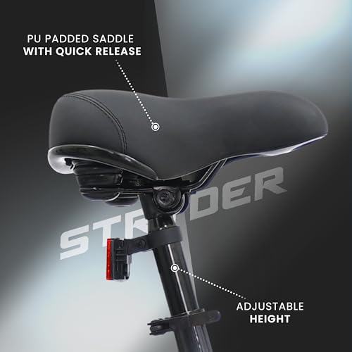 Image of Stryder E-Vibe 27T Electric Cycle for Men & Women (5.2-6 Ft) | 250W BLDC Motor | 36V 8.7Ah Li-ion Battery | Dual Disc Brakes | Front Suspension | USB Charging | Password Display | E-Bike (Grey)