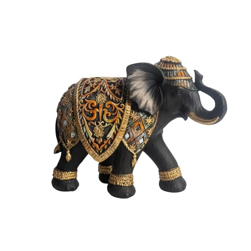 Image of eCraftIndia Elephant Statue Showpiece for Home Decor Office Table | Animal Figurines Good Luck Gift for Housewarming Birthday
