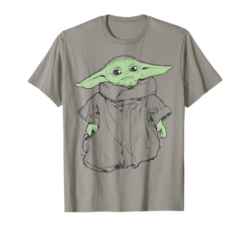 T-shirt The Mandalorian The Child pour fan de Star Wars en coton