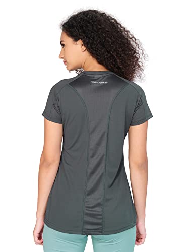 Image of TECHNOSPORT Women's 100% Polyester Regular Fit T-Shirt