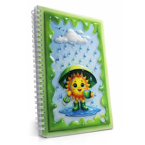 Carnet à spirales A5 parfait pour dessiner à l'école ou écrire ses secrets à la maison