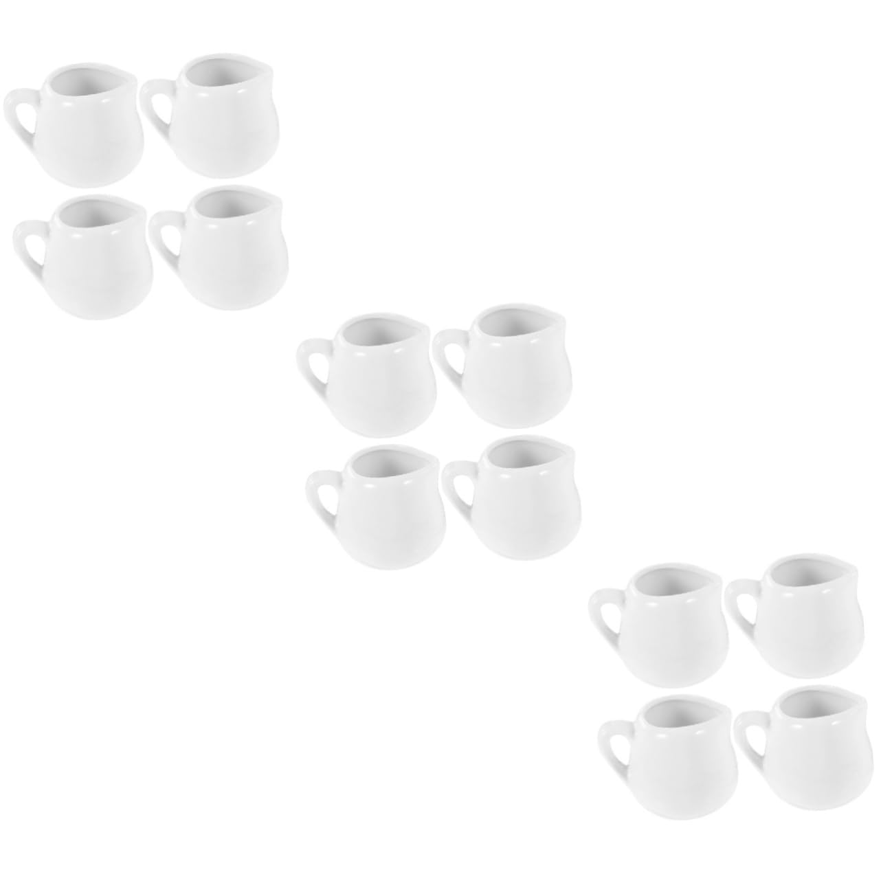 Cabilock 12pièces Pichet Céramique Pratique Récipients à Lait Et Sauces De Pichet à Main Pour Repas Et Réunions