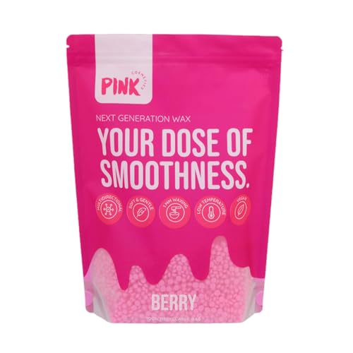 Berry Bomb Beads - 800 g, Suitable for Sensitive Skin - Vegan Waxing Without Fleece Strips for 1mm Hair Length