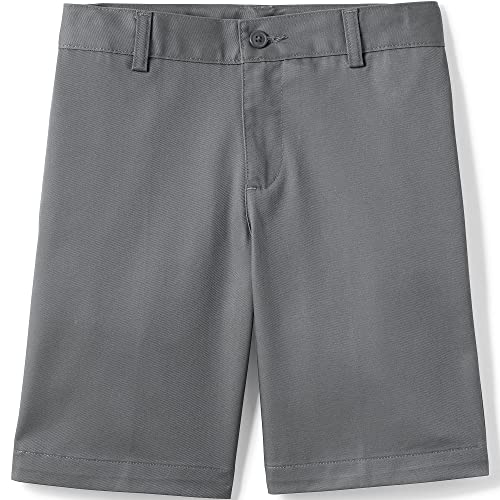 Image of Lands' End School Uniform Boys Plain Front Blend Chino Shorts
