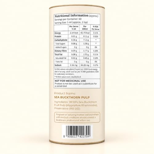 Miresi Store Miresi Himalayan Sea Buckthorn Pulp 300ml - Image 3