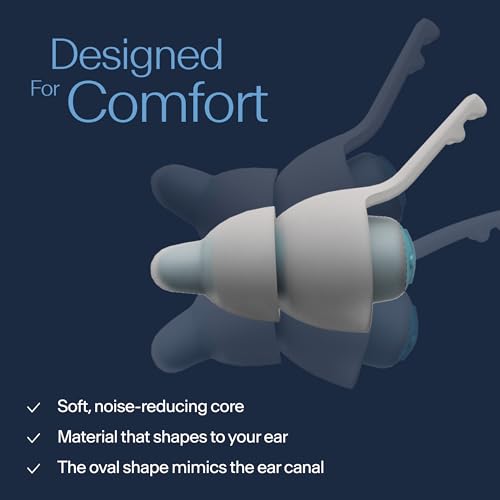 Image of Alpine SleepDeep Earplugs for Sleeping - Side Sleepers & Snoring - Ultra-Soft Noise Reducing Earplugs - 27dB SNR - Hypoallergenic, Silicone-Free - 1 Pair (S)