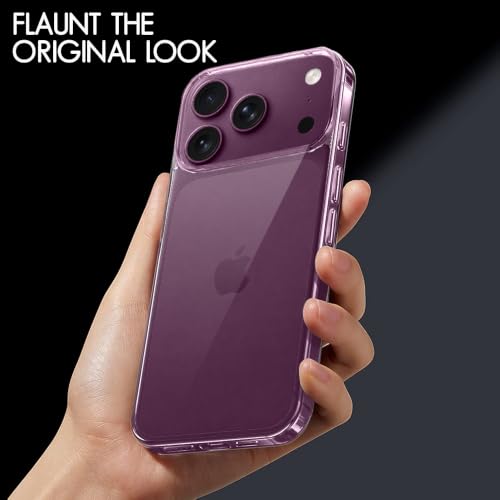 Image of TheGiftKart Ultra-Hybrid Crystal Clear Back Case Cover for iPhone XVIII Pro | Shockproof Design | Camera Protection Bump | Hard Clear Back | Bumper Cover for iPhone XVIII Pro (PC & TPU, Transparent)