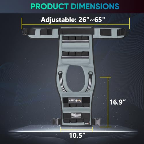 Image of APEXUP Adjustable Weighted Vest Men 20lbs /30lbs /40lbs Weights with Reflective Stripe, Weight Vest Woman Workout Vest for Strength Training Running Walking