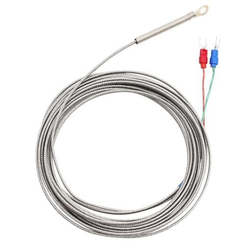 Termopar tipo K sensor de temperatura con arandela 5mm cable 0.5m 6