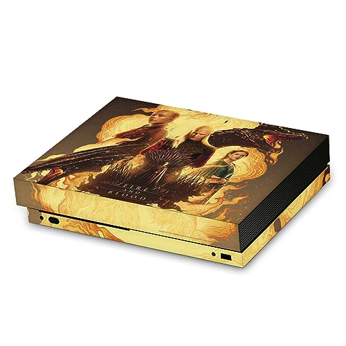 Xbox One X skin vinyle Game of Thrones House of the Dragon autocollant console