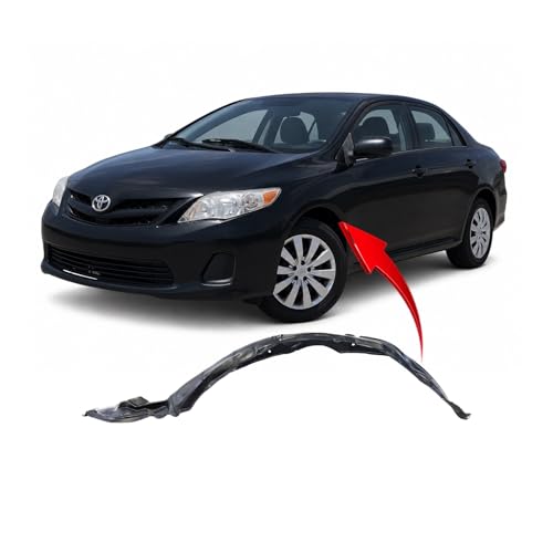 Image of FitParts Compatible with Toyota Corolla 2011-2013 Front Left Fender Liner