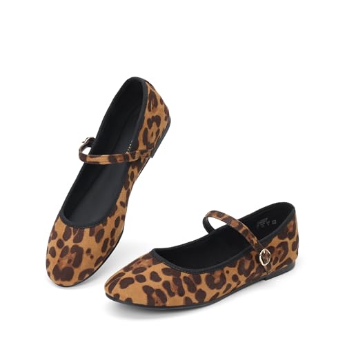 DREAM PAIRS Ballerines Mary Jane Femme Classiques, Chaussures Plates Confortables à Enfiler, Style Élégant et Polyvalent pour Travail et Quotidien,Size...