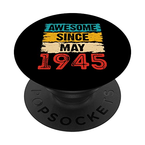 Regalos de 78 años impresionantes desde mayo de 1945 PopSockets PopGrip Intercambiable