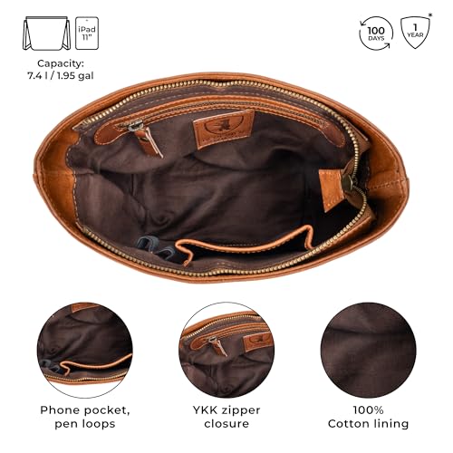 Bolso de cuero vintage pequeño para mujer miniatura 4