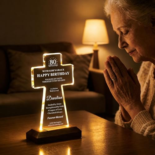 Recuerdo de fe religiosa para conmover en el 80 cumpleaños de mamá, papá o los abuelos 2
