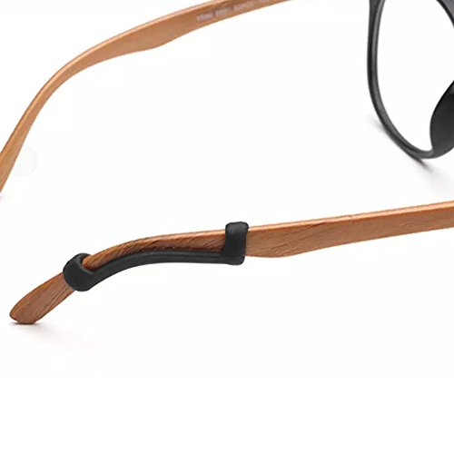 Luff 2 Pairs Eyeglasses Temple Sleeve Antiskid Spectacles Soft Silicone Comfortable #TOP4