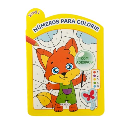 Números para colorir – Nível 1 – Com adesivos!
