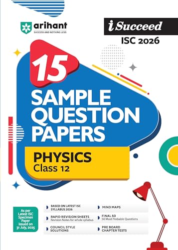 Arihant I Succceed ISC Sample Question Papers Class 12 Physics ...