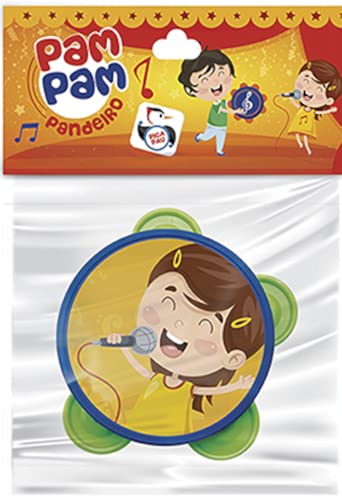 Pandeiro Pequeno, Pica Pau Brinquedos, Multicor