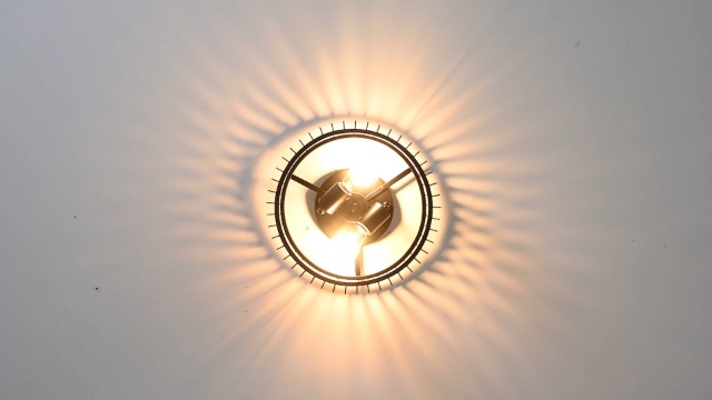 Zlepmlla Modern Black Flush Mount Ceiling Light Fixture