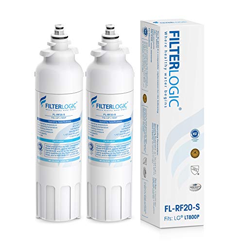 FilterLogic ADQ73613401 Refrigerator Water Filter, Replacement for LG LT800P, ADQ73613402, Kenmore 9490, 469490