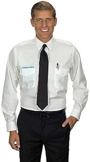 Van Heusen Men's Pilot Dress Shirt Long Sleeve Commander