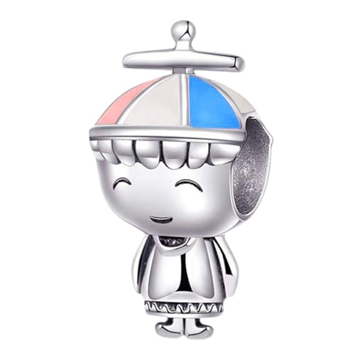 Charm a forma di ragazzo in argento Sterling 925, per compleanno, anniversario, per braccialetti Pandora (ragazzo)