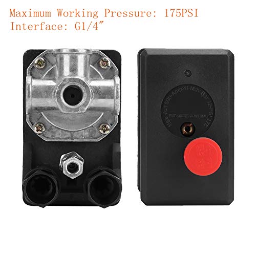 Pressostat compresseur air 380V triphasé avec vanne 4 trous G1/4