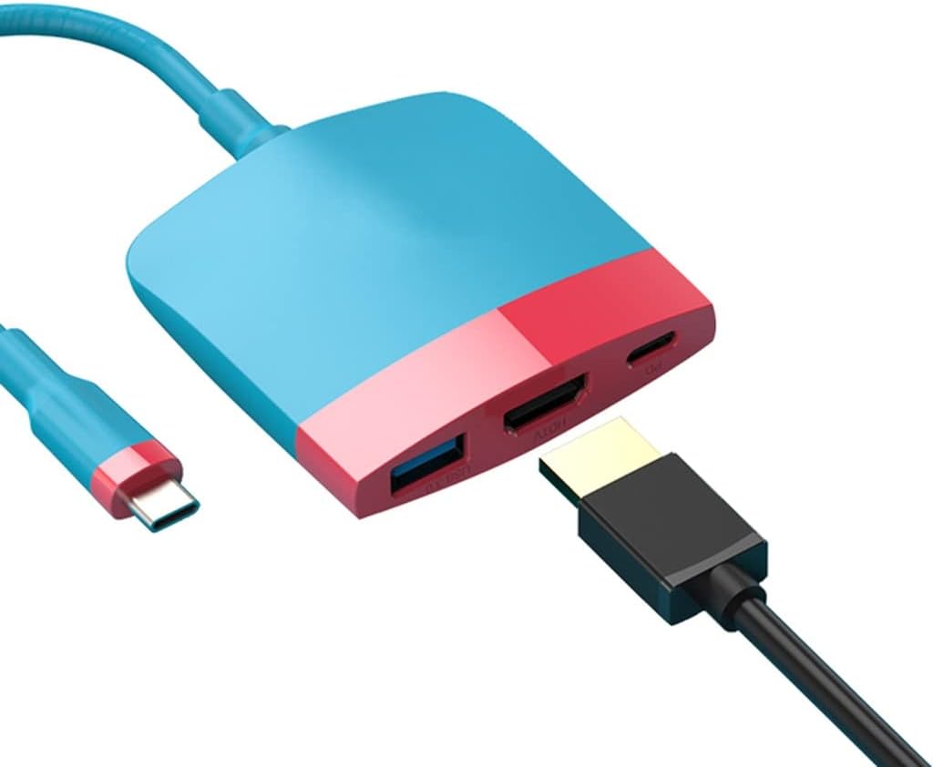 Adapter Docking Station Accessories Charging Dock for Host (Color : Blue Size : One Size) (Blue One Size)