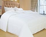 Natural Comfort White Down Alternative Comforter with Embossed Microfiber Shell, Light Weight Filled, Twin