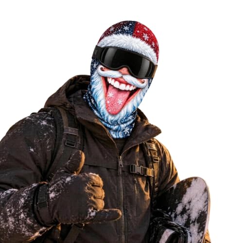Christmas Masks for Adults Realistic 3D Printed Balaclava Ski Mask for Men - image 4