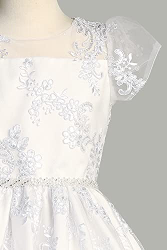 Made in USA - First Communion Dress for Girls - 1st Holy Communion Dresses Baptism LDS - Vestido Primera Comunion4