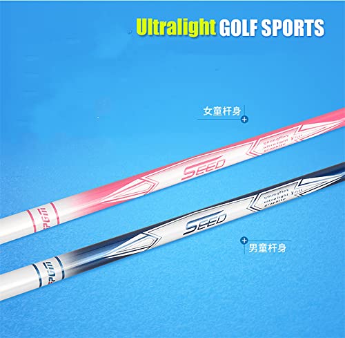 Leworęczny Junior Golf Wedge 56 Degree Lob Club dla dzieci Chłopcy Dziewczyny w wieku 3-12 głowicy ze stali nierdzewnej Carbon Shaft Blue Pink Training Aid