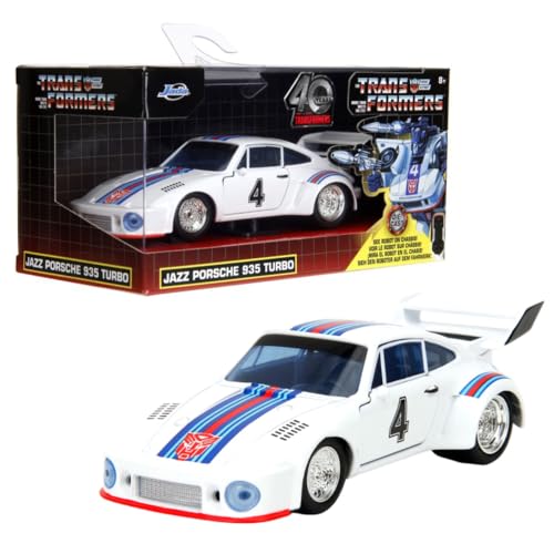 Jada Toys 1:32 Scale Transformers G1 Jazz 1976 Porsche 935 Turbo Diecast Vehicle