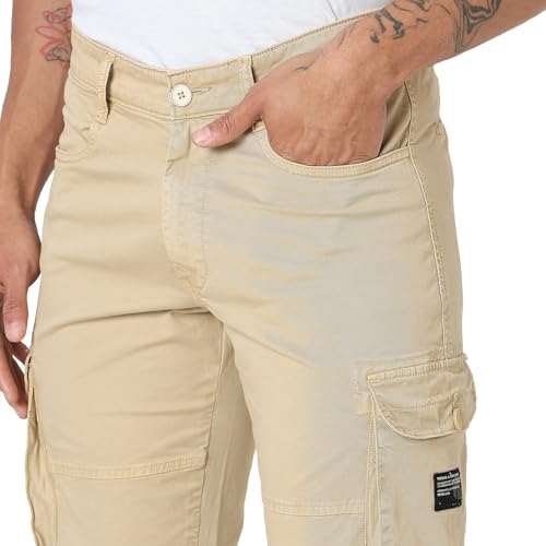 Image of Spykar Men's Regular Cargo Pants