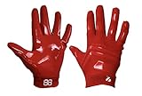 FRG-03 rot professionell Receiver Fußball Handschuhe, RE, DB, RB (XL)