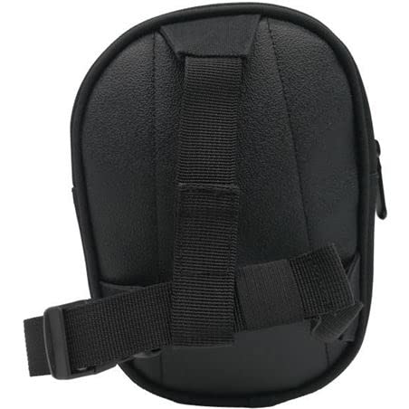 Gürteltasche, Beintasche für Motorrad, Textil, Schwarz/Karbon, mit Reißverschluss, Verstärkungen gegen Abrieb.