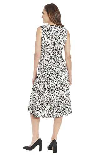 Image of London Times Women's Dresses Inset Waist Midi Dress Career Office Occasion Guest of
