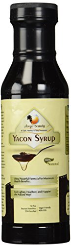 100% Pure, Raw & Organic Yacon Syrup, Love It Or Your Money Back! HUGE 12oz Bottle, Low Calorie Natural Sweetener, Diabetic & Vegan Friendly For Maximum Health! No Preservatives, Additives, Chemicals. Gluten Free, Best Deal On Amazon. Aveya Beauty