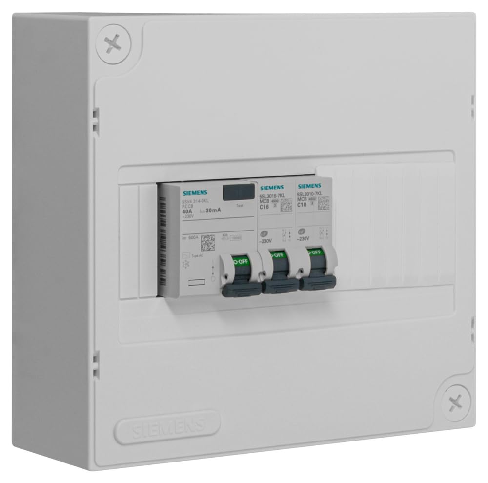 SIEMENS - Tableautin Pré-Équipé 1 Inter. Diff. 40A Type AC - 2 Disjoncteurs