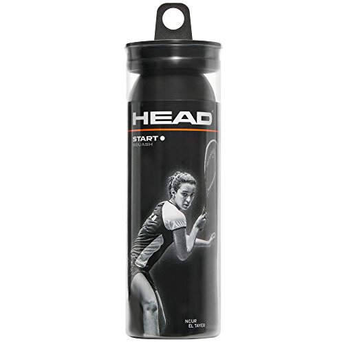 HEAD Unisex Adult Start 3-Ball Tube Squash Balls (pack Of 3) - Black One Size