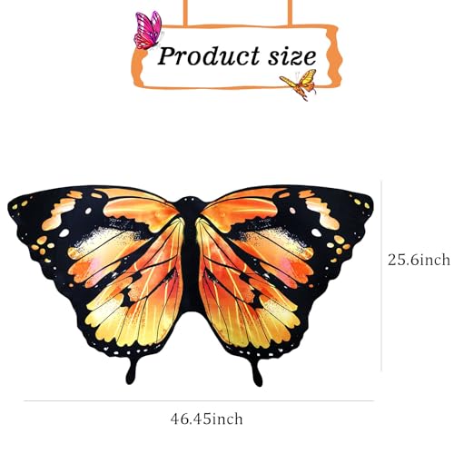Kids Butterfly-Wings Costume for Girls Fairy-Wings Toddler-Dress-Up Headband-Mask Butterfly Toys Christmas Gifts
