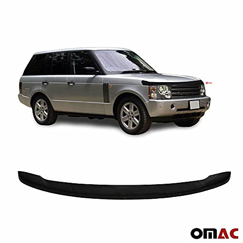 Omac Front Bug Deflector For Land Rover Range Rover Sport 2003 To 2012, Hood Protector, All Weather, Black #TOP1