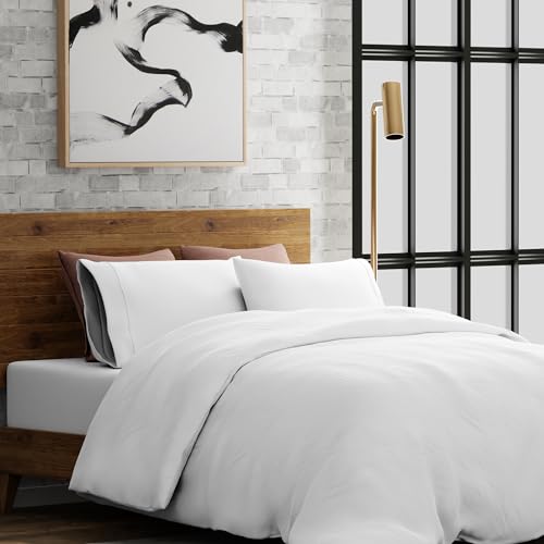 The Cotton Exchange Manchester 300 Thread Count King Size Duvet Cover Set (1 Cotton Duvet Cover & 2 Pillow Cases)
