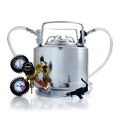 Draft Brewer® Cannonball® Stainless Steel 1.75 Gallon Mini Keg System