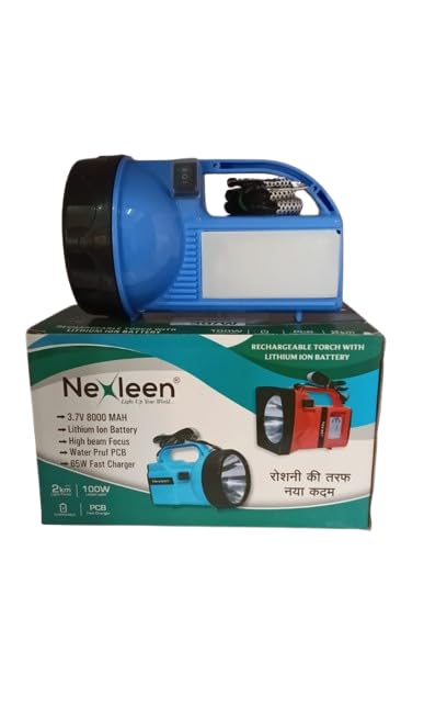 Emotex Nexleen Neno Smart Rechargeable LED Torch Light, Blue, 30W