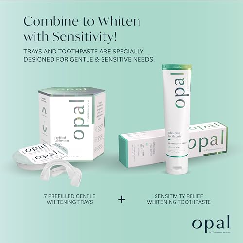 New Opal by Opalescence Go - (7 Treatments) Gentle Prefilled Teeth Whitening Trays w/Sensivity Toothpaste 4.7 Oz - Hydrogen Peroxide - Cool Mint - Made by Ultradent. 5761-5526-1 - Image 3