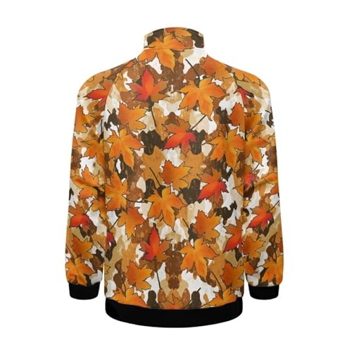 Image of Men's Lightweight Jackets Casual Full Zip Fleece Jacket Men Coats Fashion Long Sleeve Sweatshirt