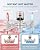 Moonshan Adjustable Temperature Bypass Sensor Valve Kit for Instant Hot Water Recirculating System Replacement for The Plastic Sensor Valve Compatible With 500800, 500805